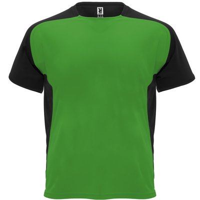 Camiseta técnica transpirable de secado rápido VERDE HELECHO/NEGRO 16