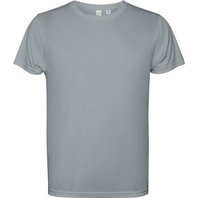 Camiseta técnica con bajo trasero más largo Gris L