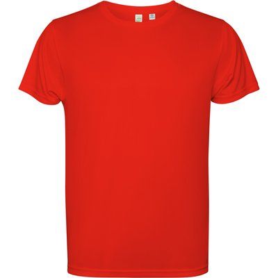 Camiseta técnica con bajo trasero más largo Rojo 3Xl