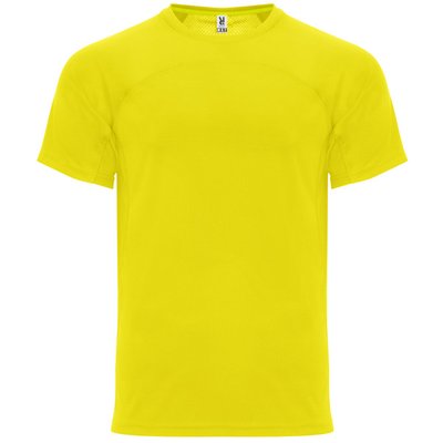 Camiseta Técnica Unisex Manga Ranglán Amarillo XS