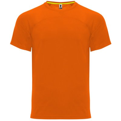 Camiseta Técnica Unisex Manga Ranglán NARANJA FLUOR XL