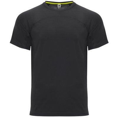 Camiseta Técnica Unisex Manga Ranglán Negro Xs