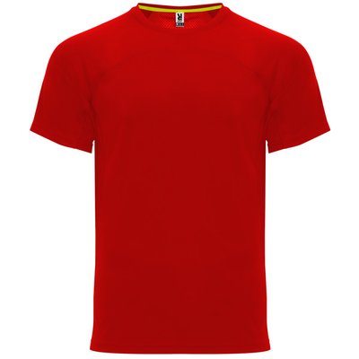 Camiseta Técnica Unisex Manga Ranglán Rojo M