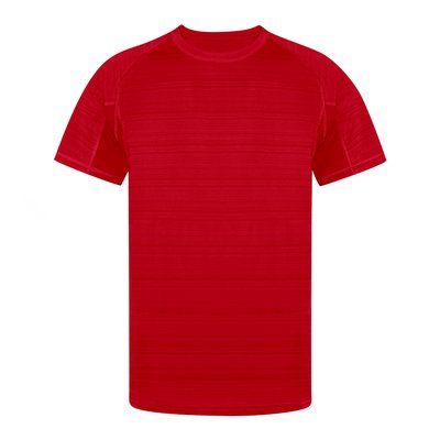 Camiseta técnica unisex transpirable ligera Roj L