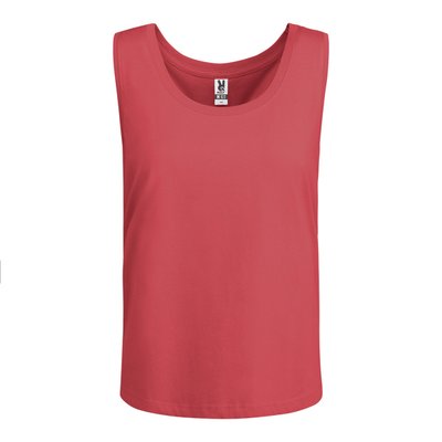 Camiseta Tirante Ancho Mujer Rojo Crisantemo S
