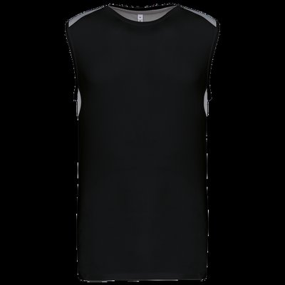 Camiseta tirantes deportiva bicolor Black / Fine Grey 3XL