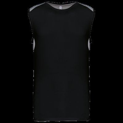 Camiseta tirantes deportiva bicolor Black / Fine Grey XXL