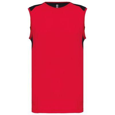 Camiseta tirantes deportiva bicolor Red / Black S