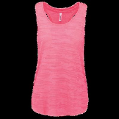 Camiseta tirantes holgada deporte mujer Fluorescent  Pink Xl