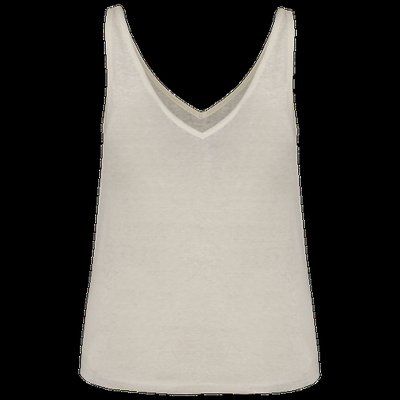 Camiseta de tirantes de lino Ivory XS