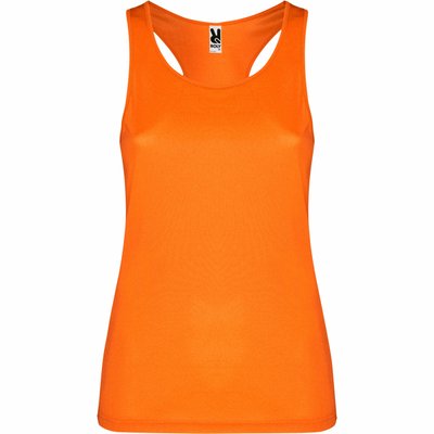 Camiseta tirantes transpirable NARANJA FLUOR M