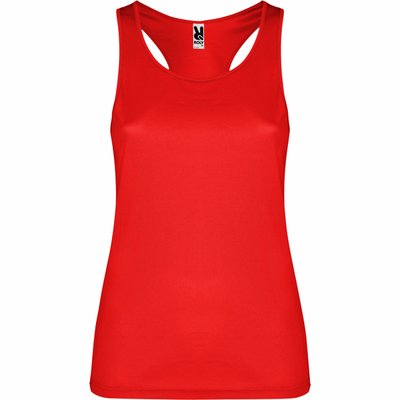 Camiseta tirantes transpirable Rojo Xl