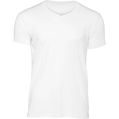 Camiseta Triblend cuello de pico White L
