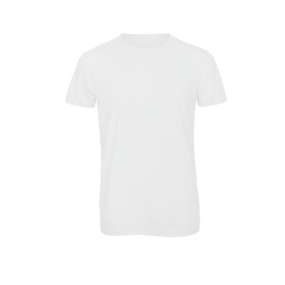 Camiseta Triblend hombre cuello redondo White 3XL
