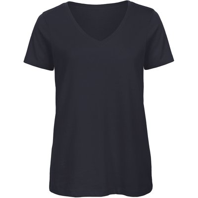 Camiseta ultrasuave cuello de pico Navy Xs