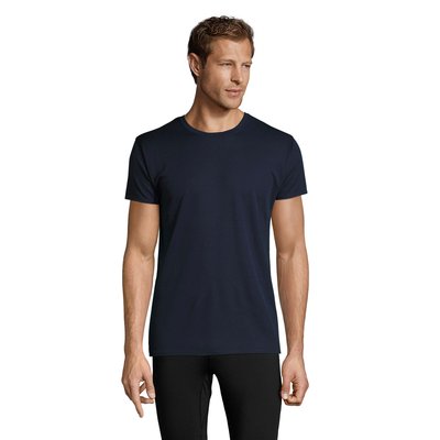 Camiseta Unisex 130g Sublimable en Blanco  Azul Marino L