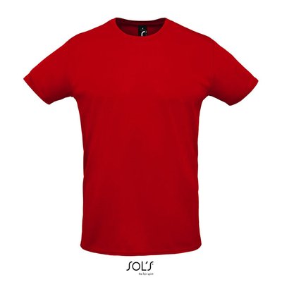 Camiseta Unisex 130g Sublimable en Blanco Rojo S