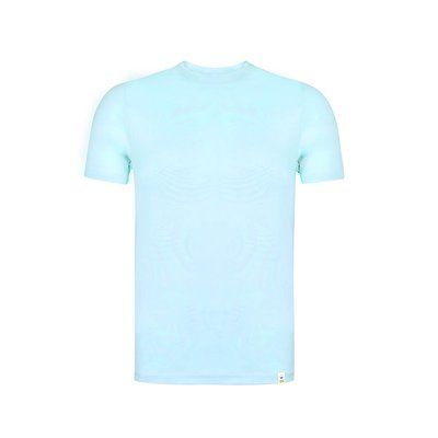 Camiseta Unisex adulto algodón orgánico Azul Pastel XXL