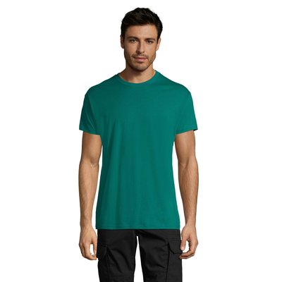 Camiseta Unisex Algodón 43 Colores Solo Personalizada Esmeralda L