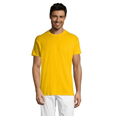Camiseta Unisex Algodón 43 Colores Solo Personalizada Oro XXS
