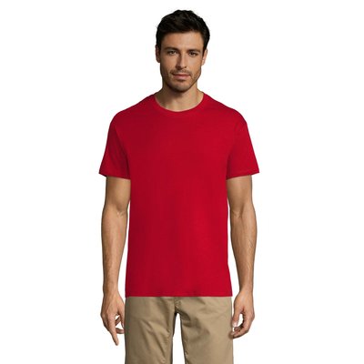 Camiseta Unisex Algodón 43 Colores Solo Personalizada Rojo Tango L