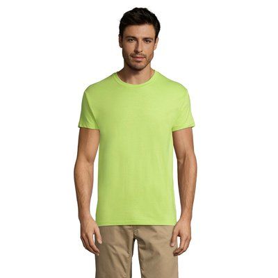 Camiseta Unisex Algodón 43 Colores Solo Personalizada Verde Manzana 3XL