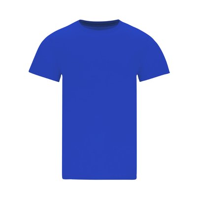 Camiseta unisex de algodón cuello redondo Azul Xs