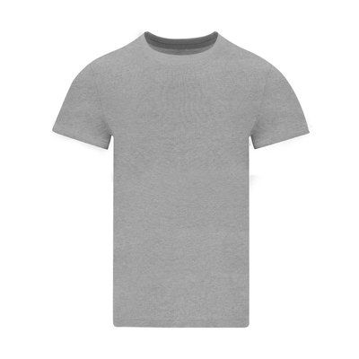 Camiseta unisex de algodón cuello redondo Gri Xxxl