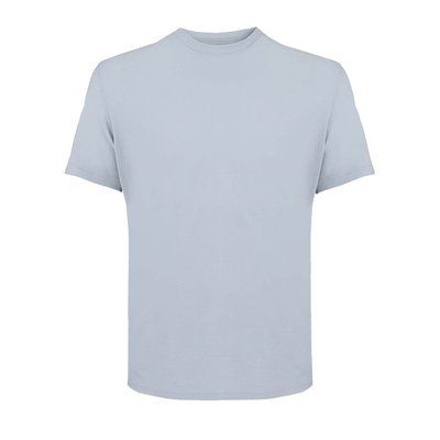Camiseta unisex de algodón peinado Azul Claro 5Xl
