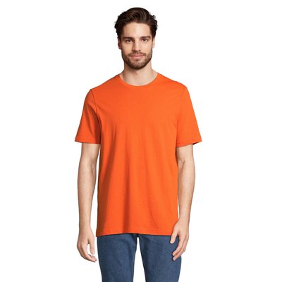 Camiseta unisex de algodón peinado Naranja Oscuro Xl