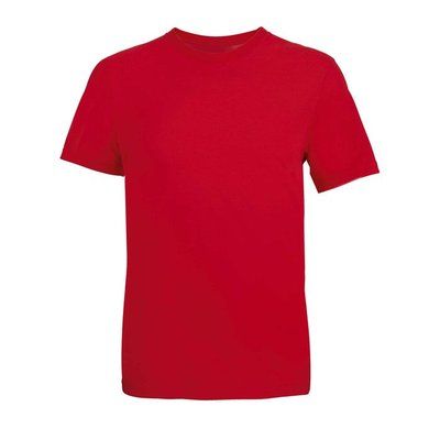 Camiseta unisex de algodón peinado Rojo Xs