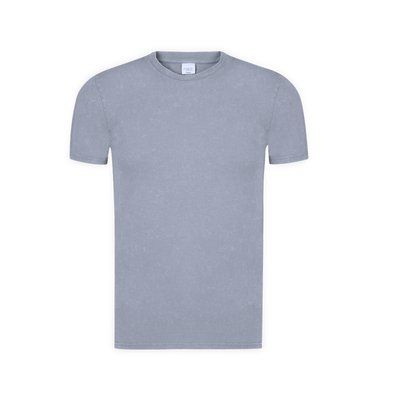 Camiseta Unisex Efecto Jeans Gri L