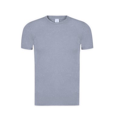Camiseta Unisex Efecto Jeans Gri S