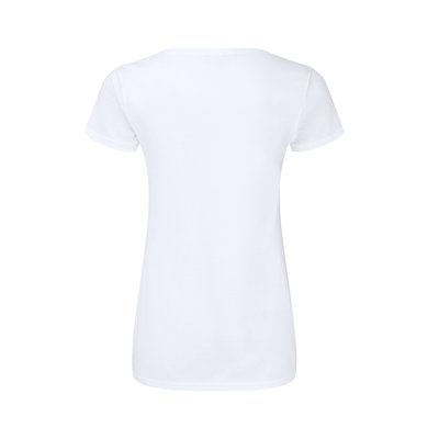 Camiseta V-Neck Entallada Algodón Mujer