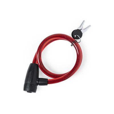 Candado Correa PVC Impermeable Roj