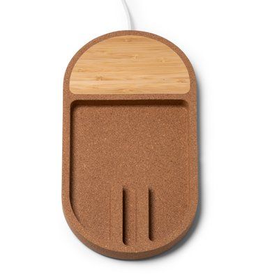 Cargador 10W con bandeja organizadora Crudo