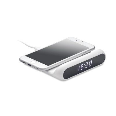 Cargador 10W con Reloj Despertador LED