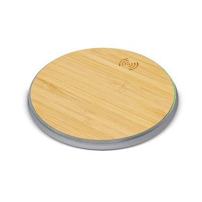 Cargador Bambú 10W Carga Qi