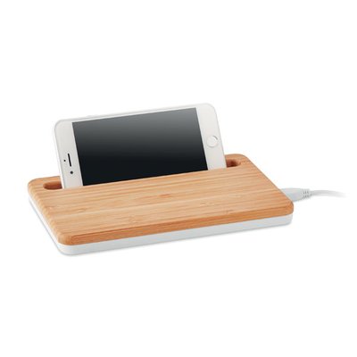 Cargador Bambú USB y Soporte
