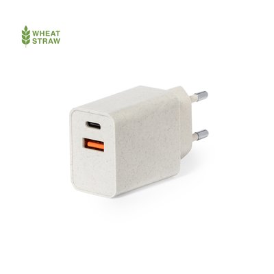 Cargador de Enchufe Rápido USB y Tipo C Eco