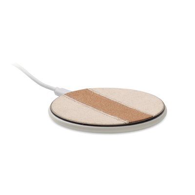 Cargador inalámbrico 15W corcho y algodón
