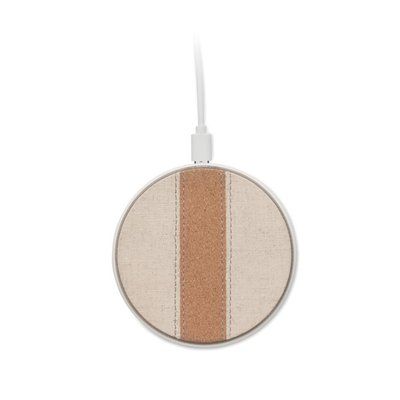 Cargador inalámbrico 15W corcho y algodón