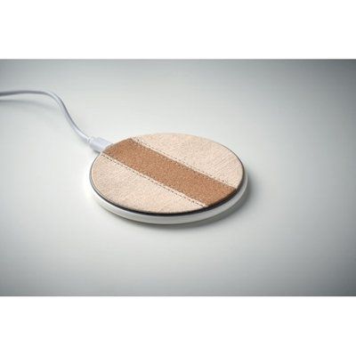 Cargador inalámbrico 15W corcho y algodón