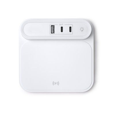 Cargador inalámbrico 15W con luz Blanco