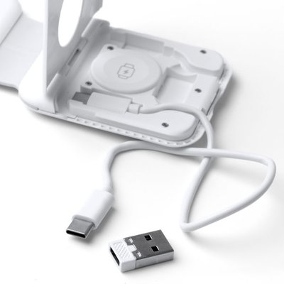 Cargador inalámbrico 3 en 1 plegable 15W