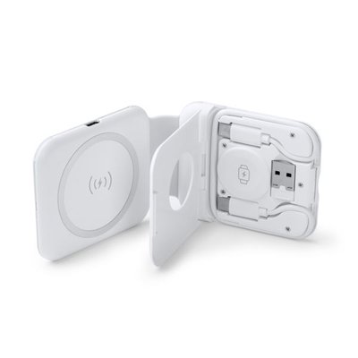 Cargador inalámbrico 3 en 1 plegable 15W