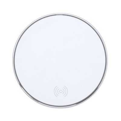Cargador inalámbrico de aluminio y bambú Blanco