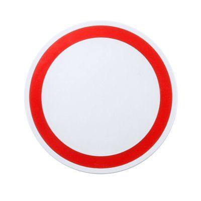 Cargador inalámbrico con anillo antideslizante y 5W Rojo
