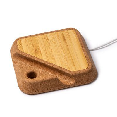 Cargador inalámbrico de corcho