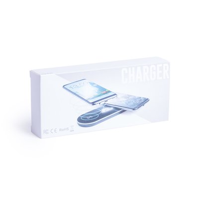 Cargador inalámbrico doble personalizable